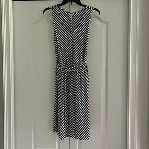 Merona Black and White Stripe Dress